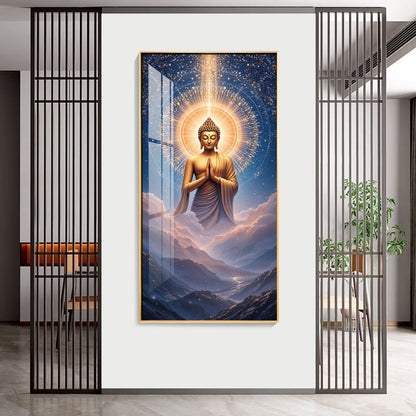 Gautama Buddha Premium Acrylic Vertical Wall Art