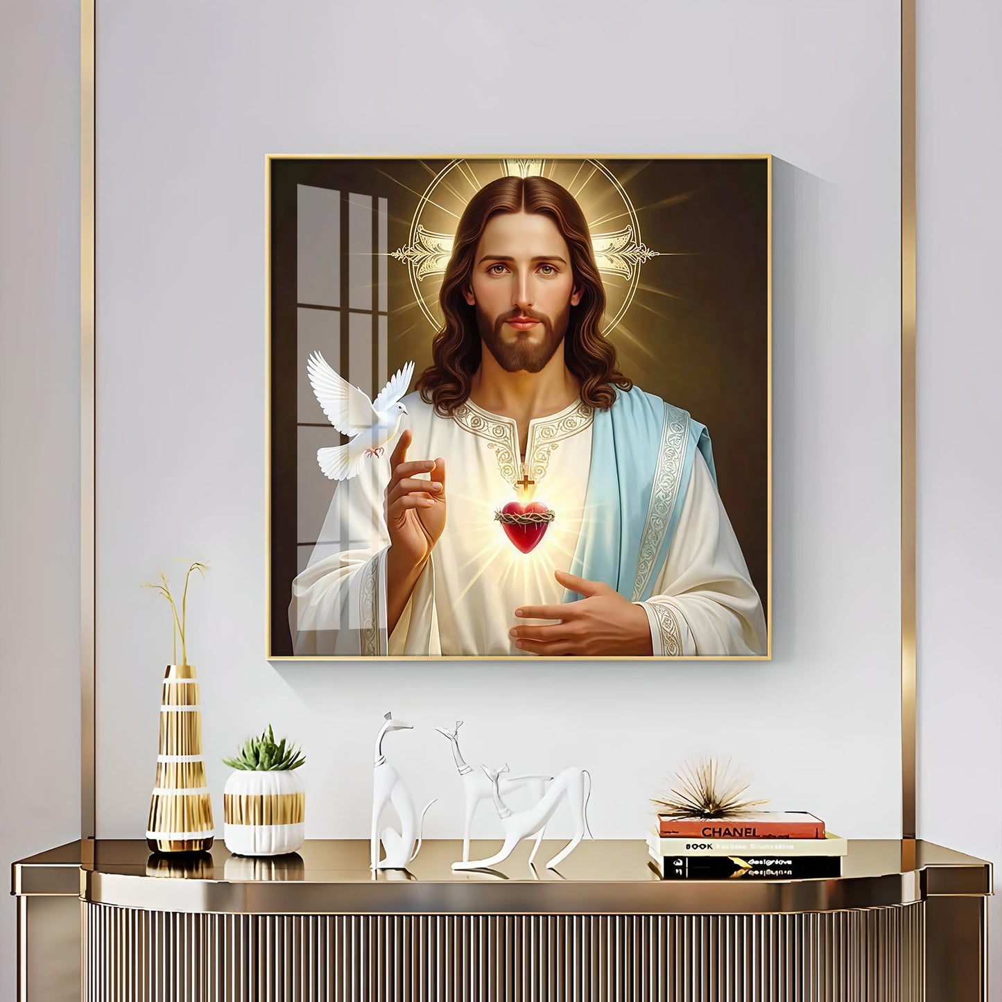Jesus Christ Premium Acrylic Square Wall Art