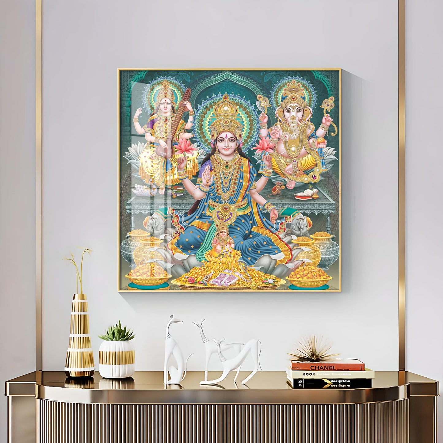 Deities Blessings Premium Acrylic Square Wall Art