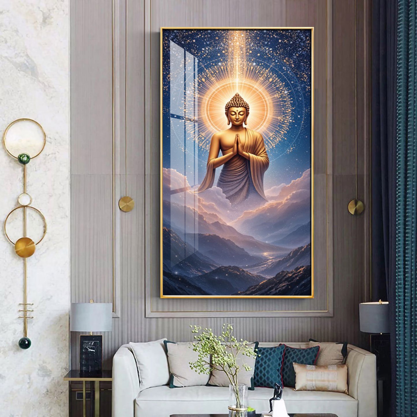 Gautama Buddha Premium Acrylic Vertical Wall Art