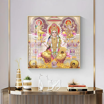 Supreme Laxmi Radiance Premium Acrylic Square Wall Art