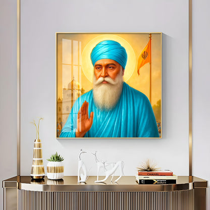 Blessing By Guru Nank Ji Premium Acrylic Square Wall Art