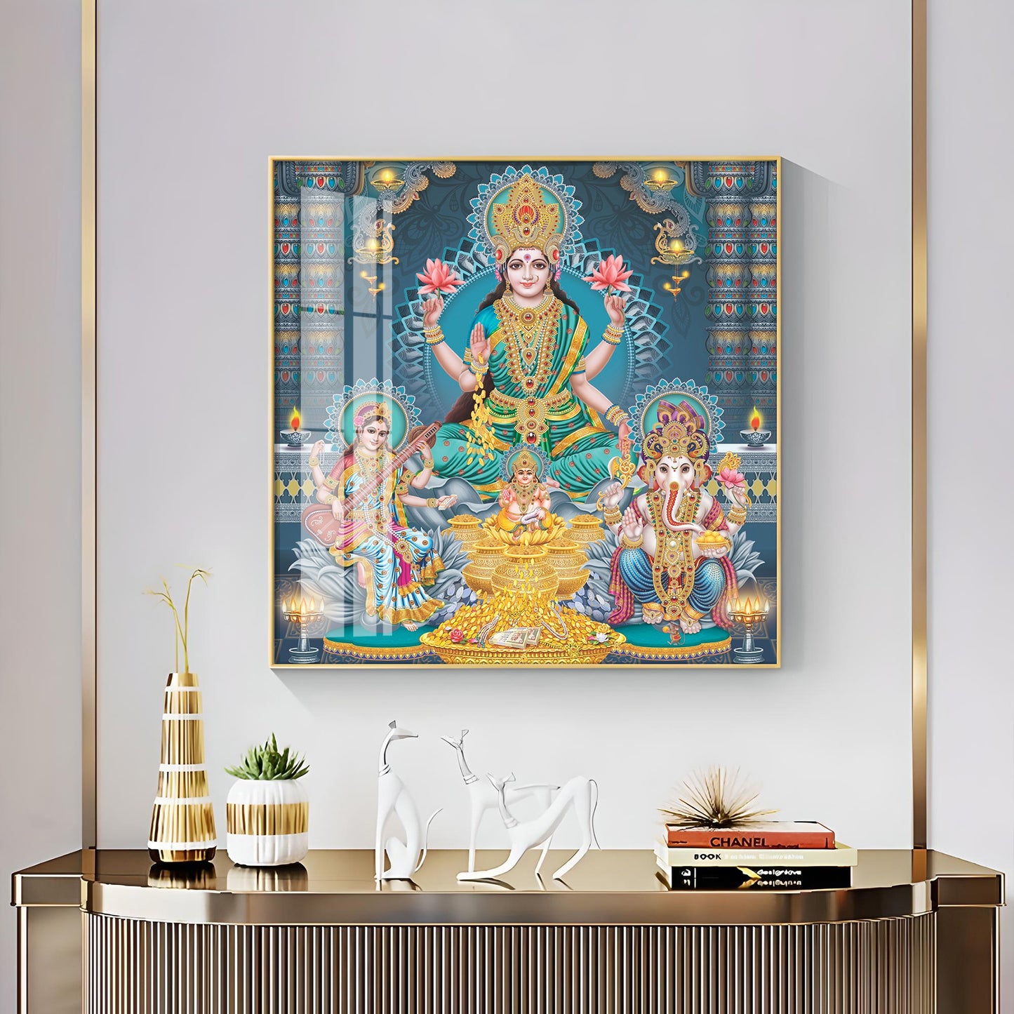 Enhanted Deities Blessings Premium Acrylic Square Wall Art