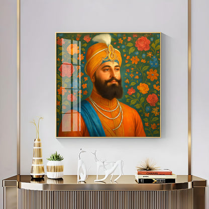 Shri Guru Gobind Singh Ji Premium Acrylic Square Wall Art