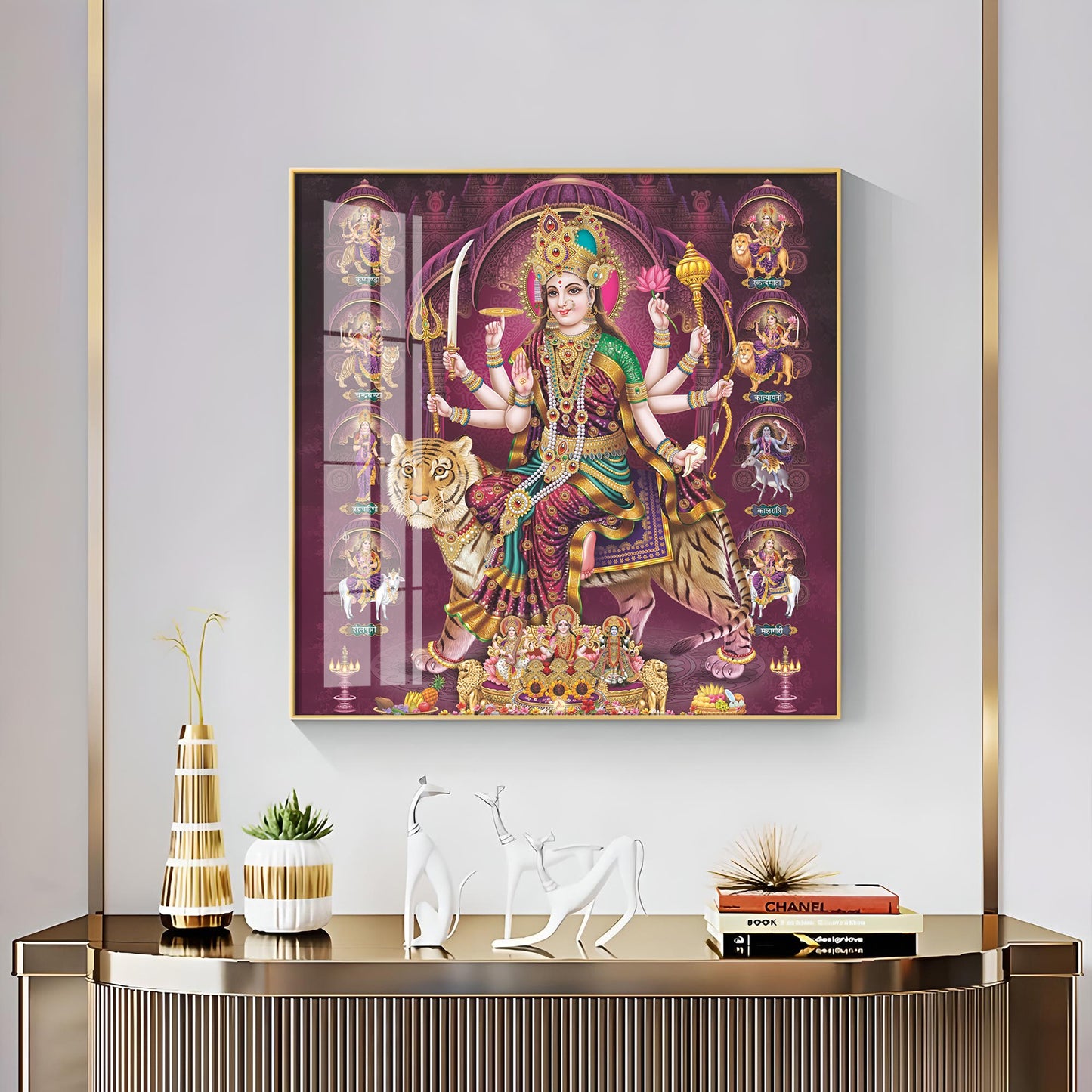 Radiant Divinity Premium Acrylic Square Wall Art