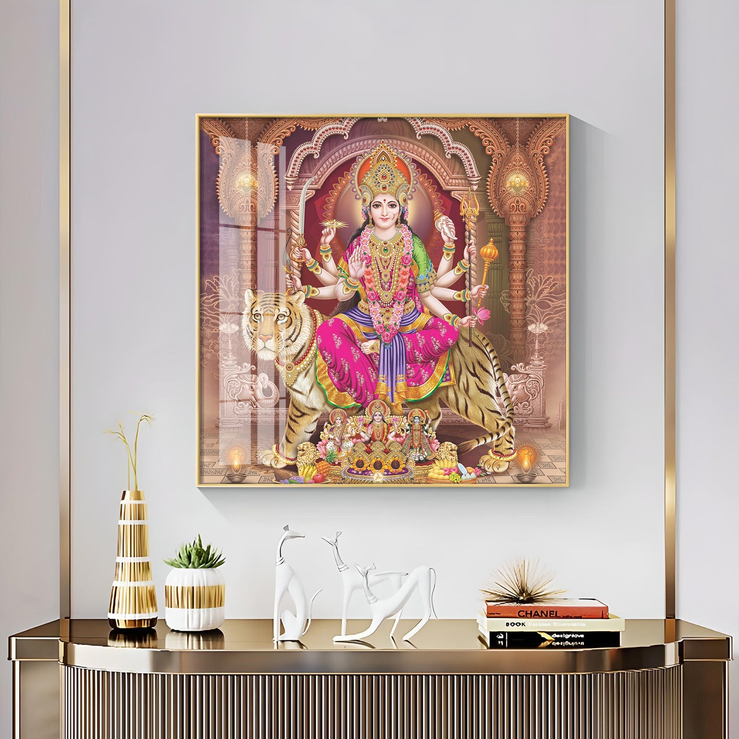 Goddess Radiant Devotion Premium Acrylic Square Wall Art