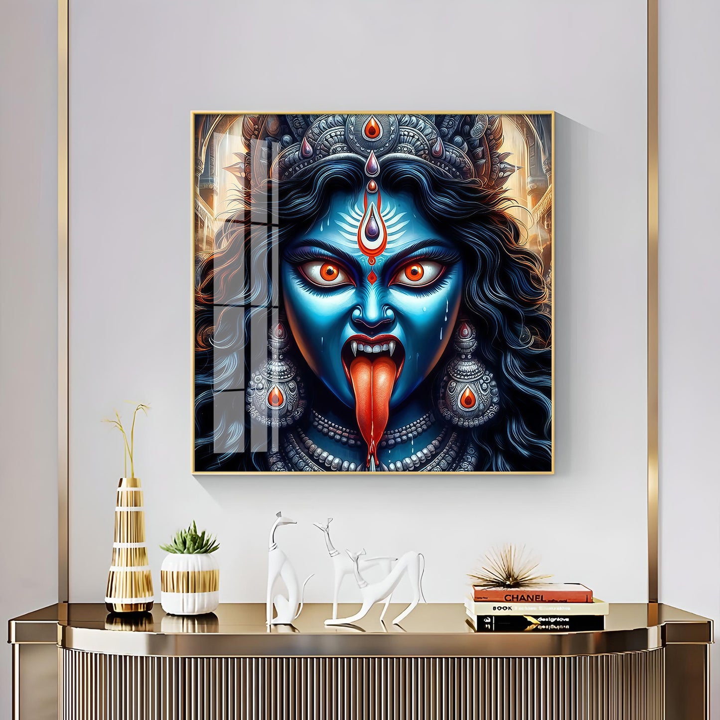 Goddess Kali Premium Acrylic Square Wall Art