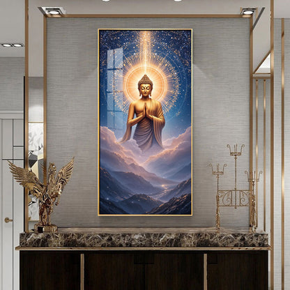 Gautama Buddha Premium Acrylic Vertical Wall Art