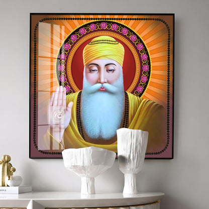 Guru Nanak Ji Premium Acrylic Square Wall Art