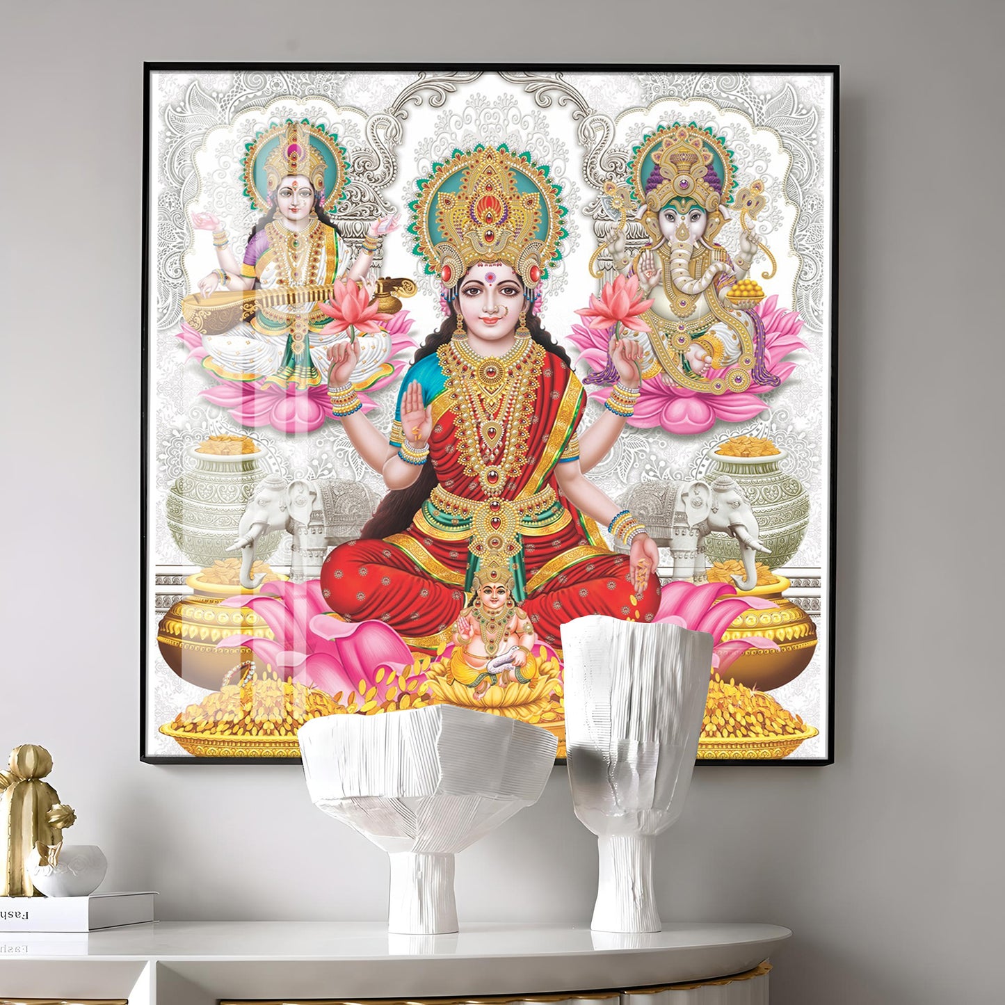 Radiant Deities Premium Acrylic Square Wall Art