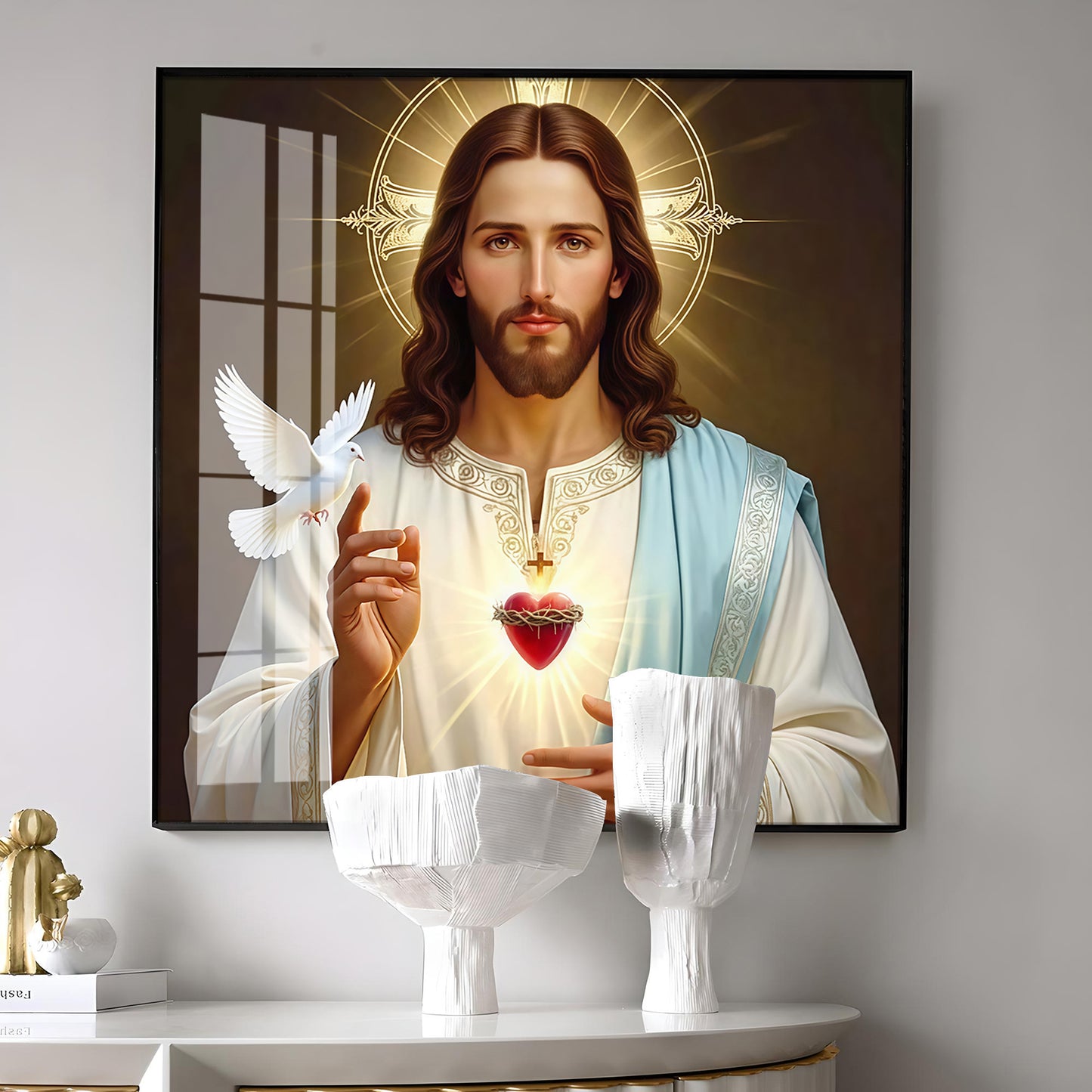 Jesus Christ Premium Acrylic Square Wall Art