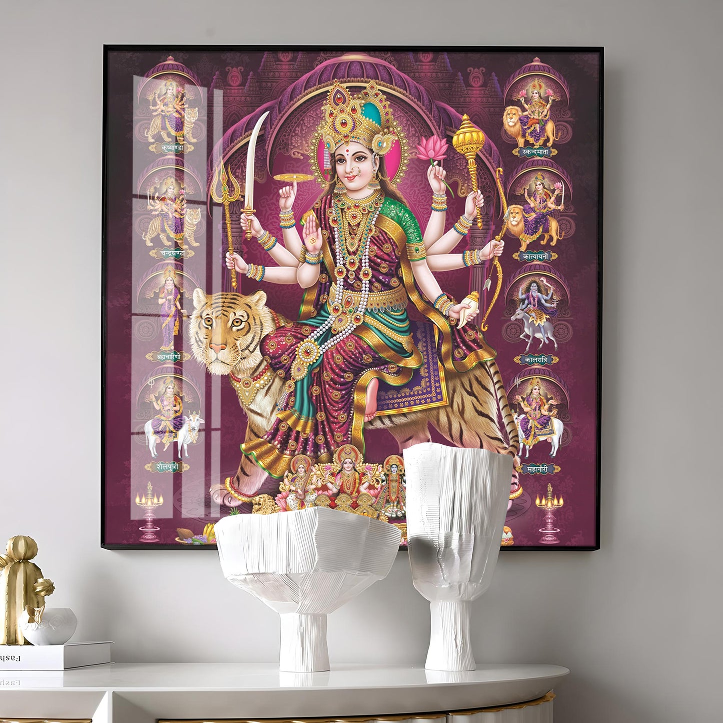 Radiant Divinity Premium Acrylic Square Wall Art