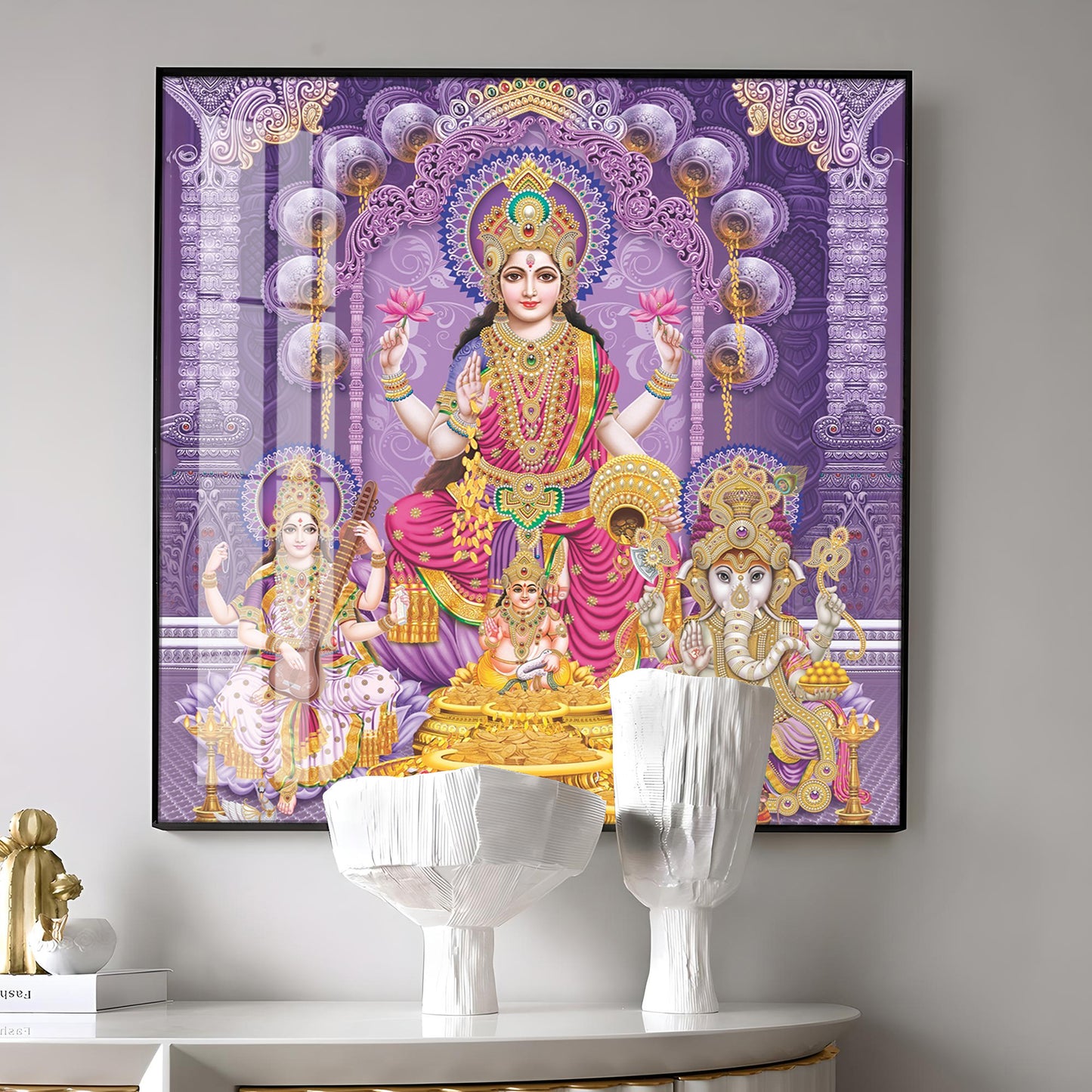 Ethereal Goddess Premium Acrylic Square Wall Art