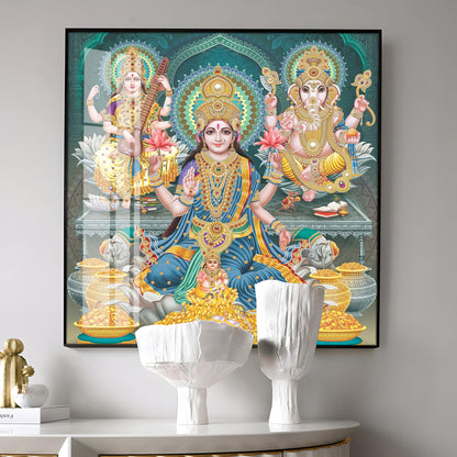 Deities Blessings Premium Acrylic Square Wall Art
