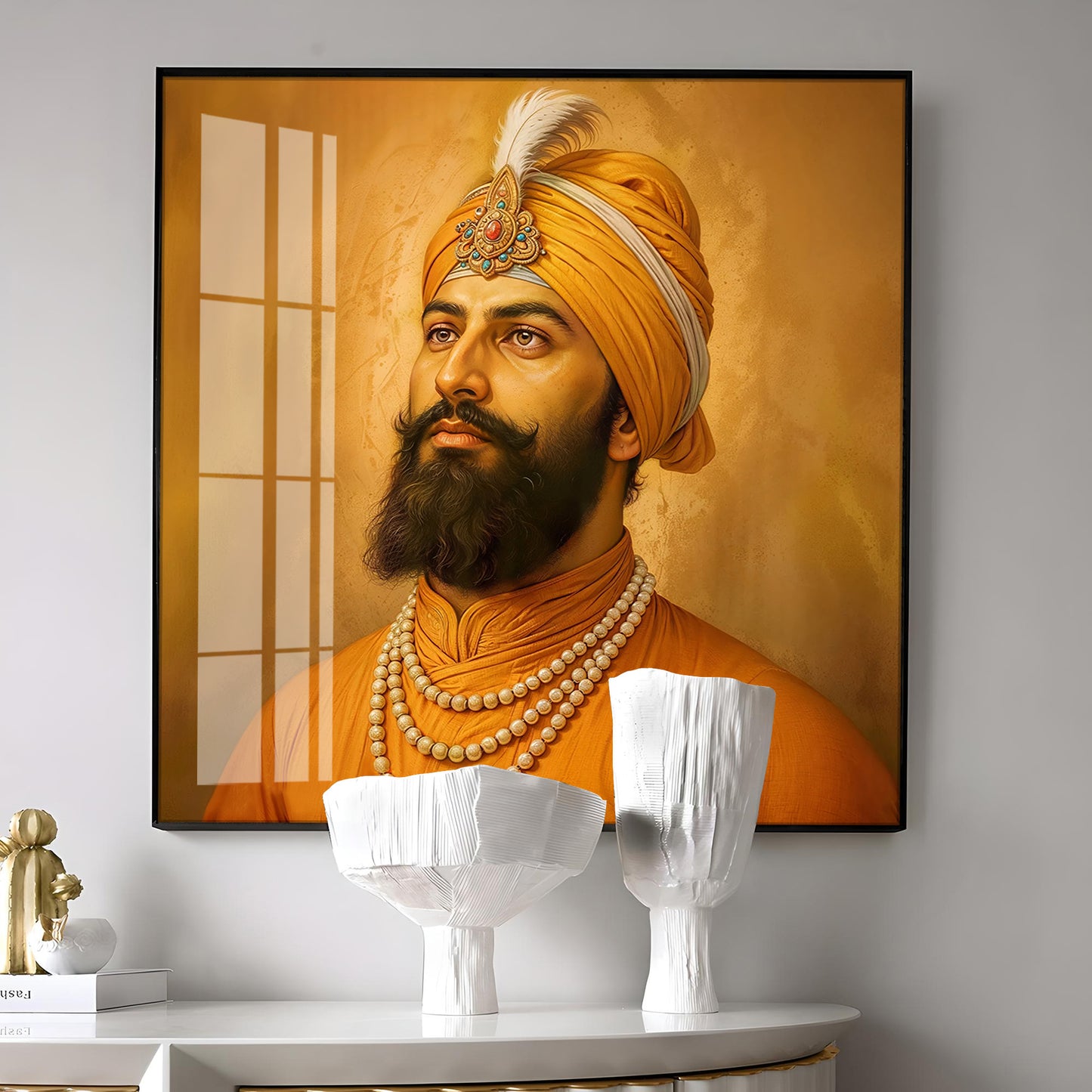 Dhan Dhan Guru Govind Ji Premium Acrylic Square Wall Art