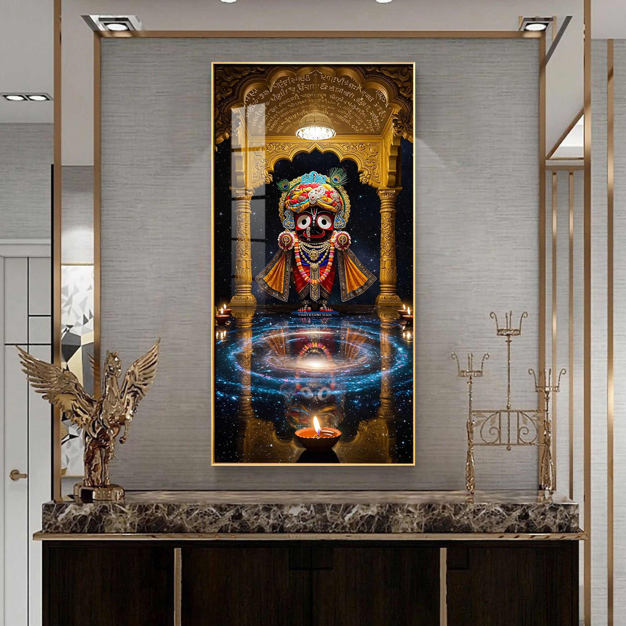 Jagannath's Serenity  Premium Acrylic Vertical Wall Art