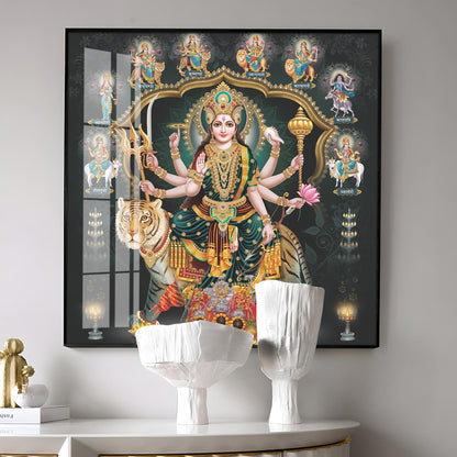 Hindu Goddess Premium Acrylic Square Wall Art
