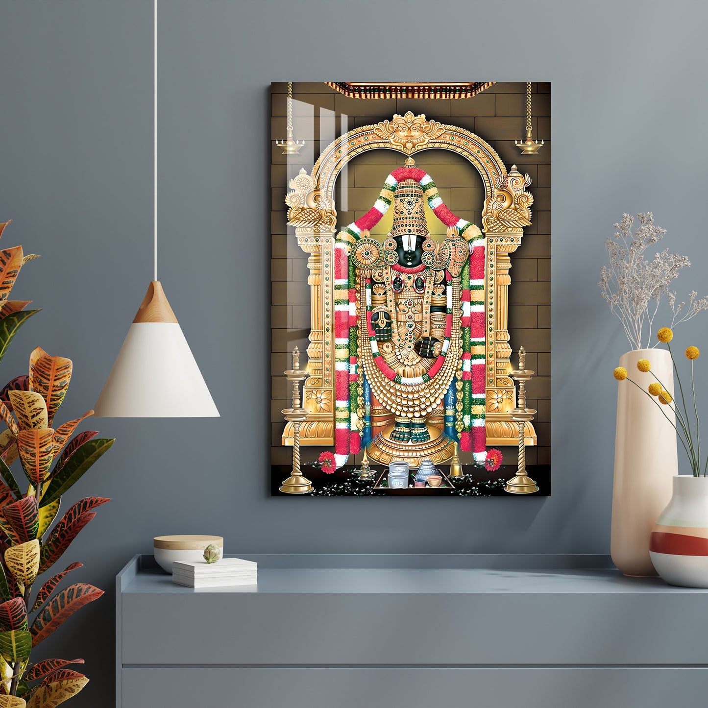 Lord Tirupati Acrylic Wall Art