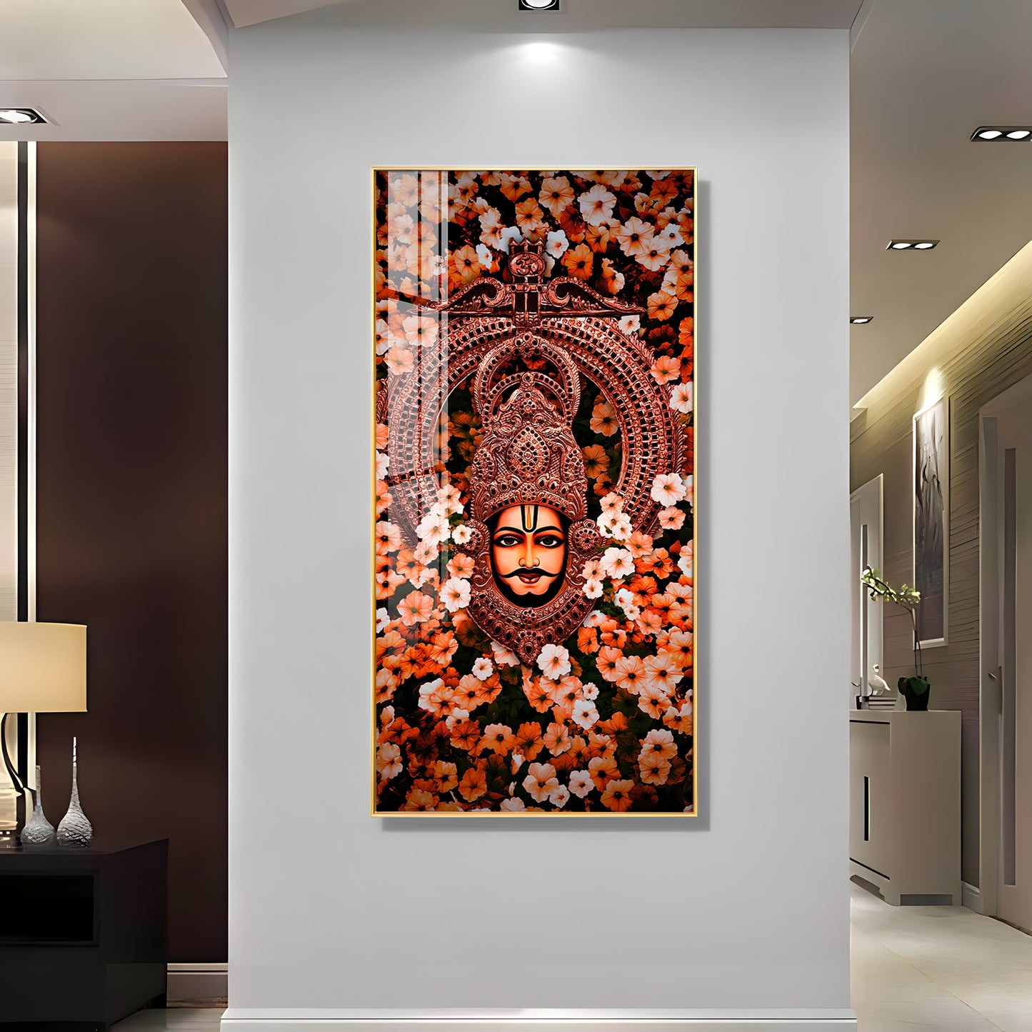 Jai Shree Shyam Premium Acrylic Vertical Wall Art