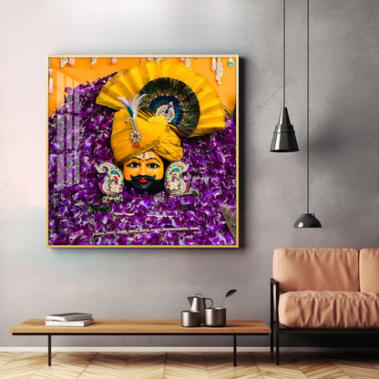 Shyam Baba Premium Acrylic Square Wall Art