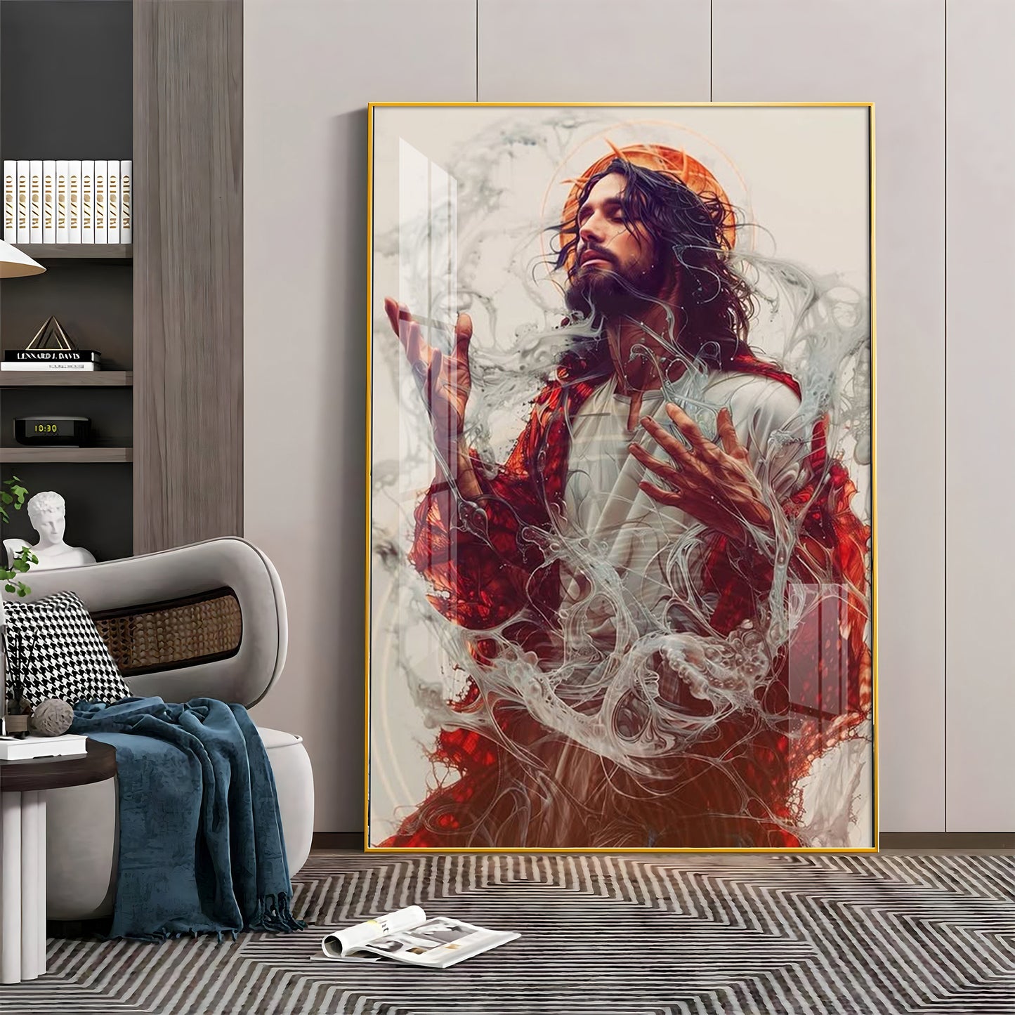 Sacred Jesus Mural Premium Acrylic Wall Art