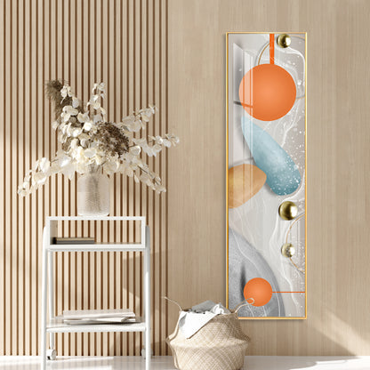 Illustration Geometric Modern Blocks Premium Acrylic Vertical Wall Art
