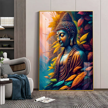 Indianara Buddha Premium Acrylic Vertical Wall Art