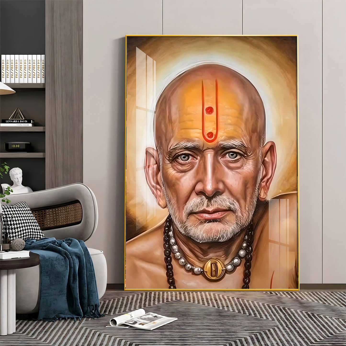 Serenity Shri Swami Samartha Premium Vertical Acrylic Wall Art