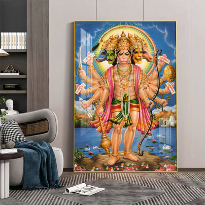 The Mighty Hanuman Premium Vertical Acrylic Wall Art