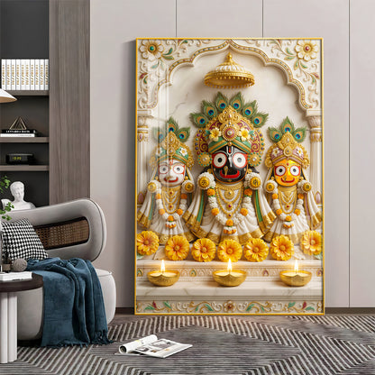 Shri Jagannath Bhagwan Premium Acrylic Vertical Wall Art