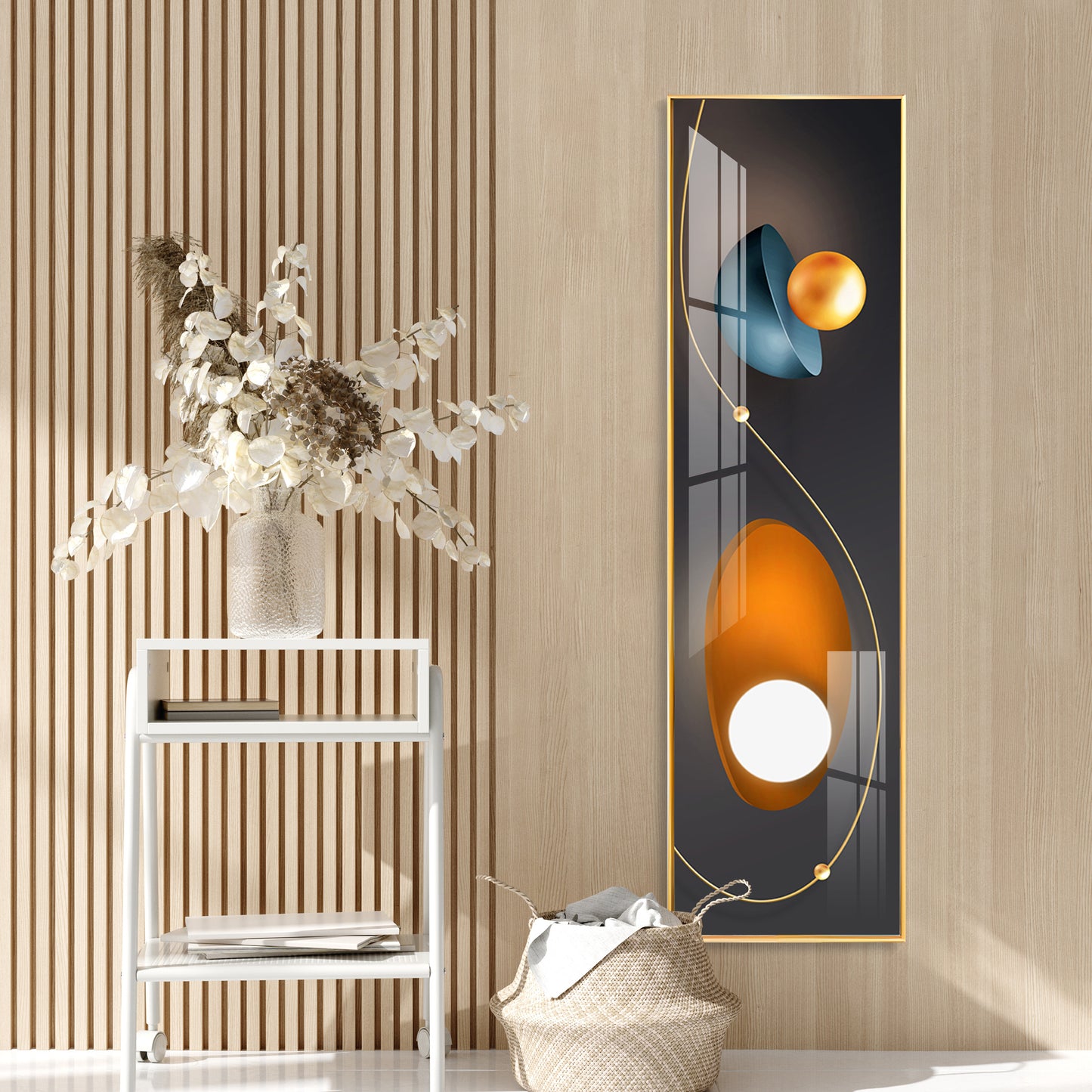 Color Glow Trio Premium Acrylic Vertical Wall Art