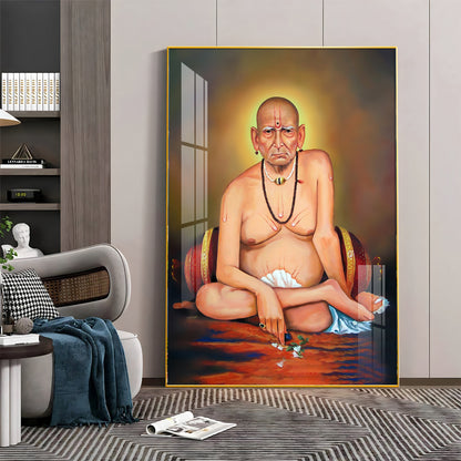 Shri Swami Samarth Baba Ji Premium Vertical Acrylic Wall Art