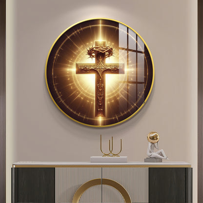 Sacred Symbol Sign Premium Acrylic Round Wall Art