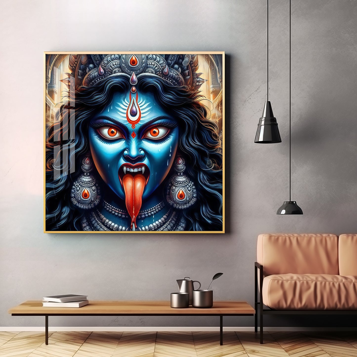 Goddess Kali Premium Acrylic Square Wall Art