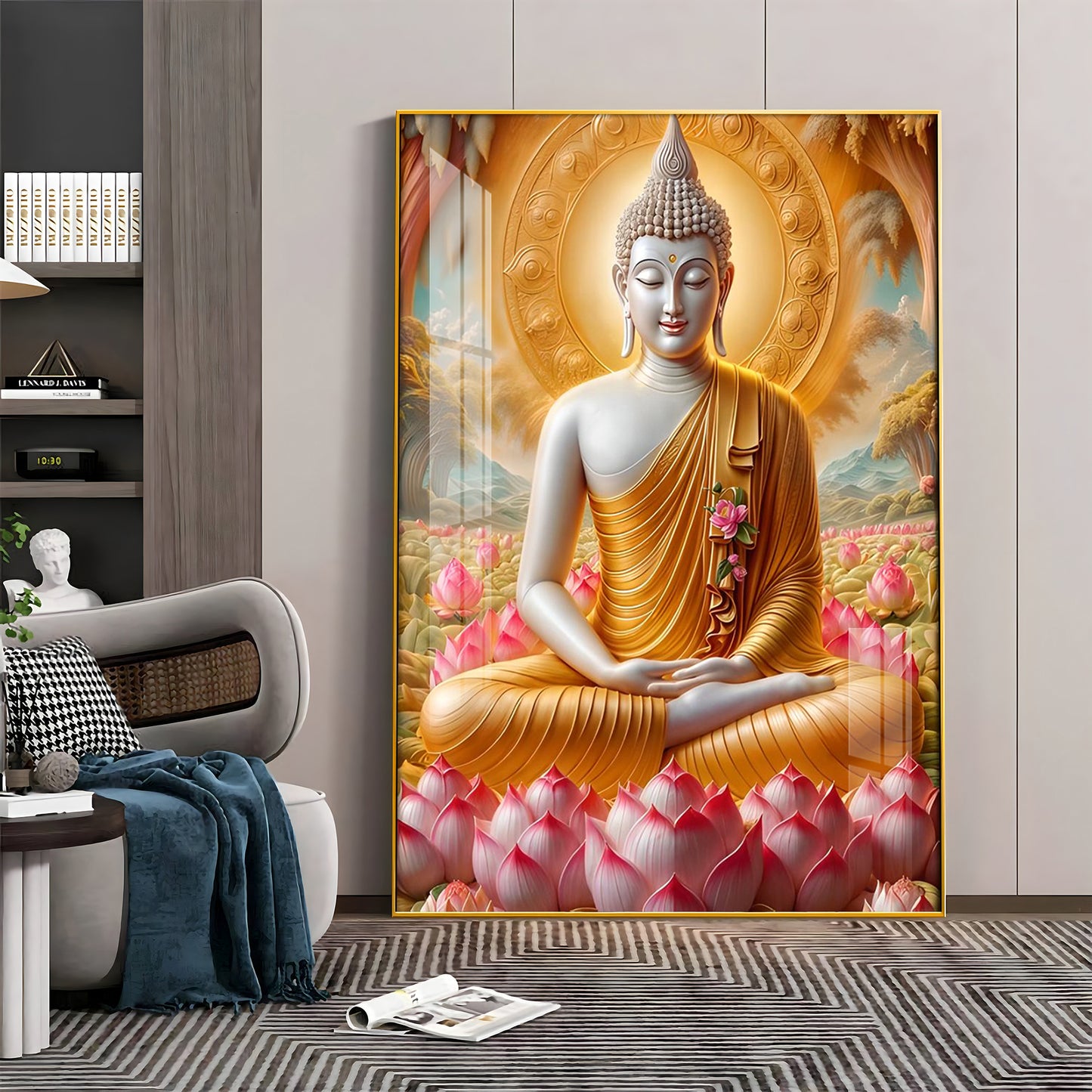 Tamatina Buddha Premium Acrylic Vertical Wall Art