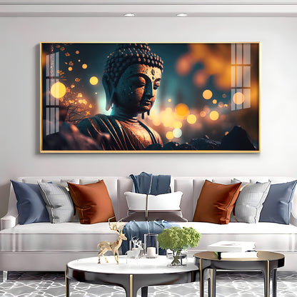 Mulling Over Buddha Premium Acrylic Horizontal Wall Art