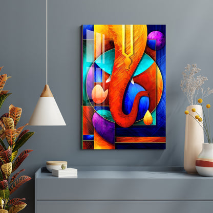 Vibrant Ganpati Acrylic Wall Art