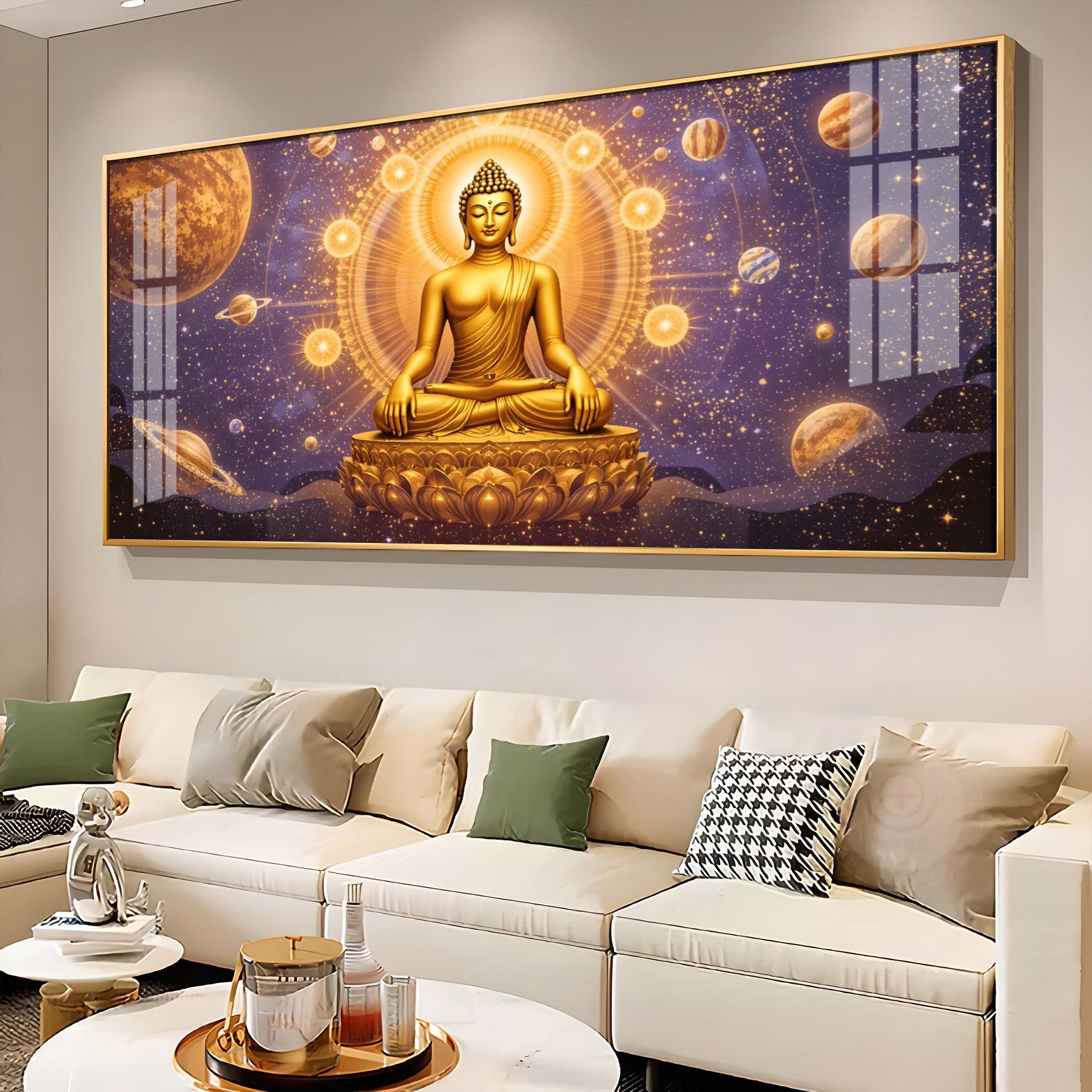 Buddha Bliss Premium Acrylic Horizontal Wall Art