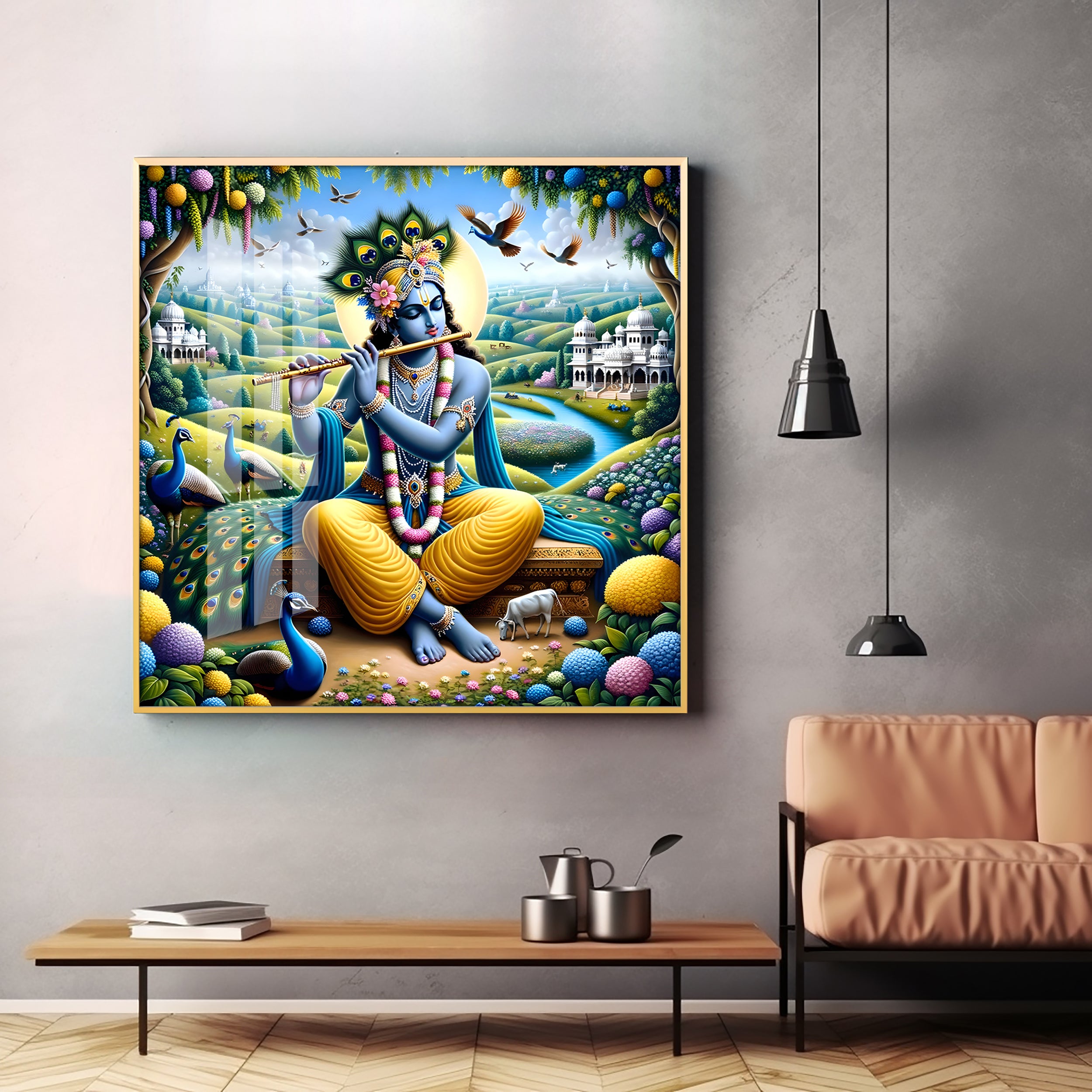 Murliwala Premium Acrylic Square Wall Art