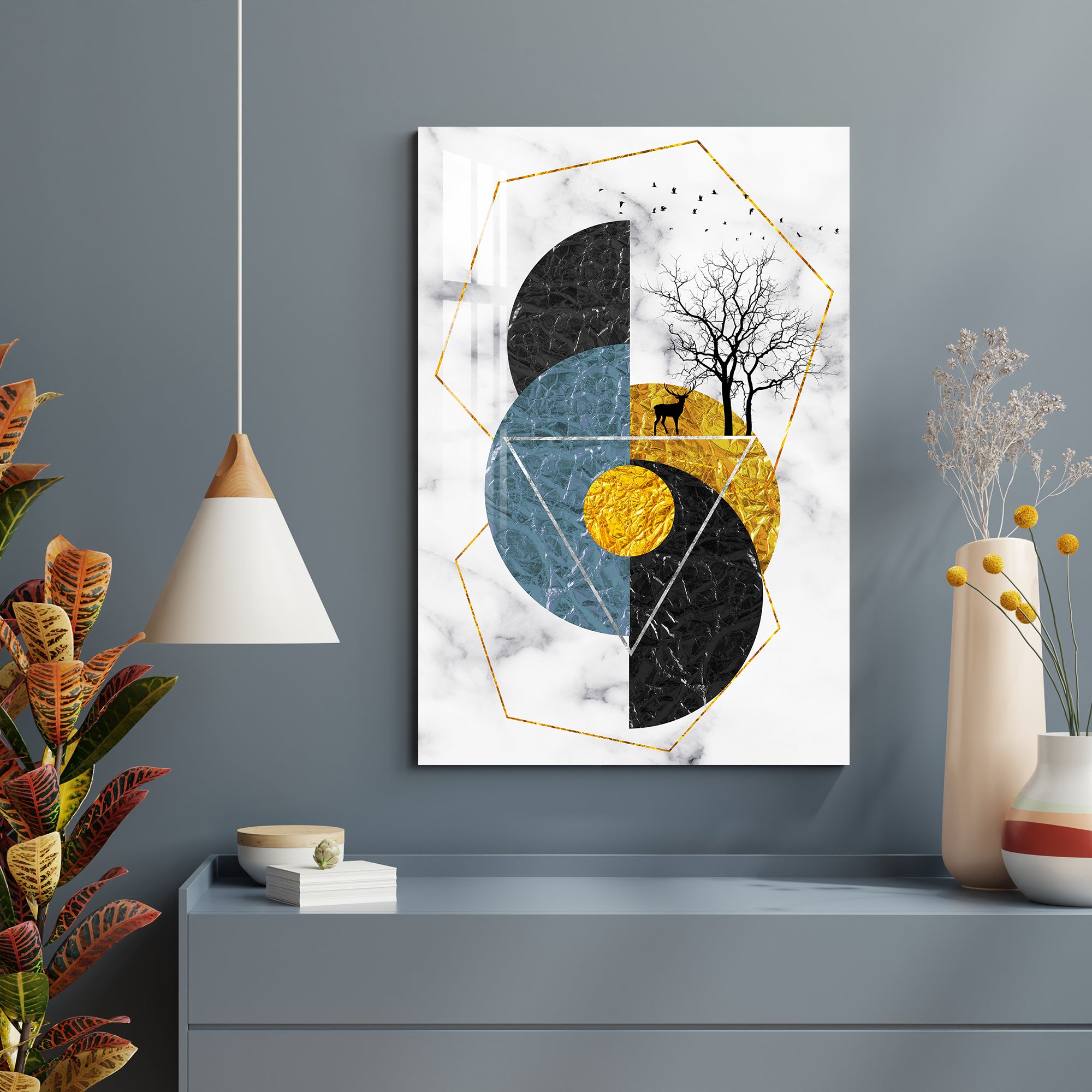 Scandinavian Geometric Acrylic Wall Art