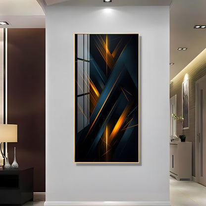 Abstract Modern Design For Entrance Premium Acrylic Vertical Wall Art