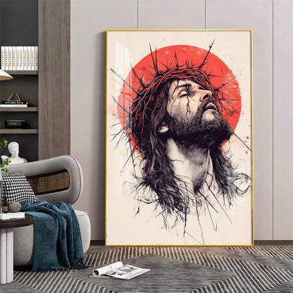 Jesus Christ Spiritual Reflection Premium Acrylic Wall Art