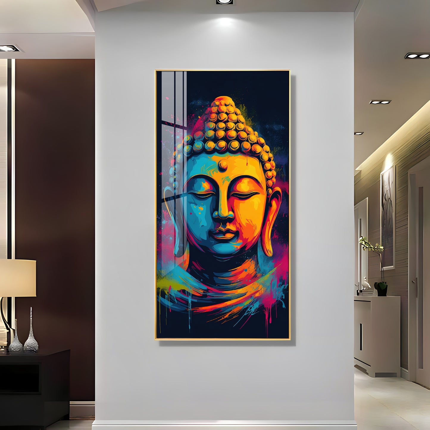 Stillness of The Mind Premium Acrylic Vertical Wall Art