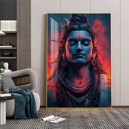 Eternal Essence Of Lord Shiva Premium Acrylic Wall Art