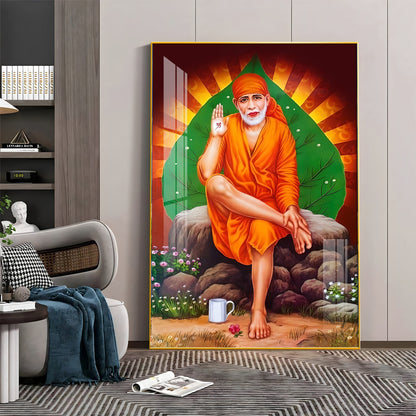 Sri Sai's Blessing Premium Vertical Acrylic Wall Art