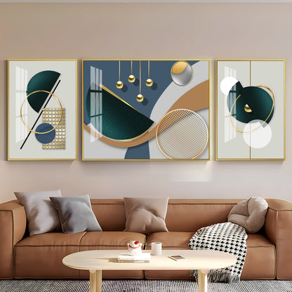 Minimalist Shapes Premium Acrylic Wall Art (Set of 3)