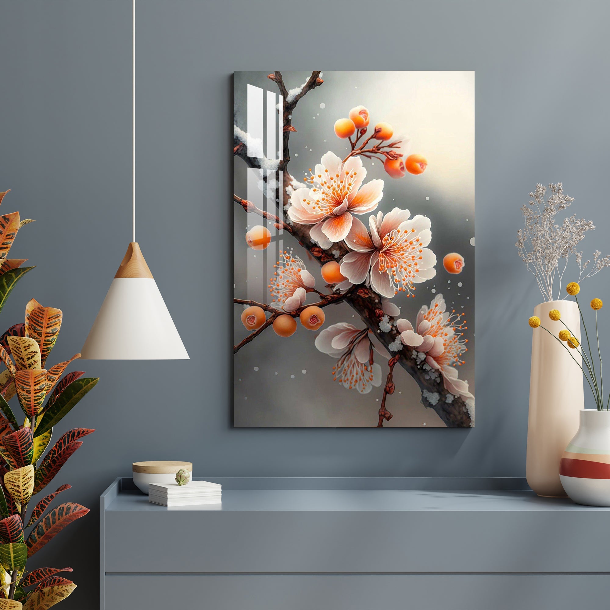 Blossom Berries Acrylic Wall Art