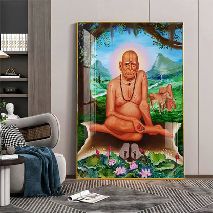 Elegance Of Shri Swami Samartha Premium Vertical Acrylic Wall Art