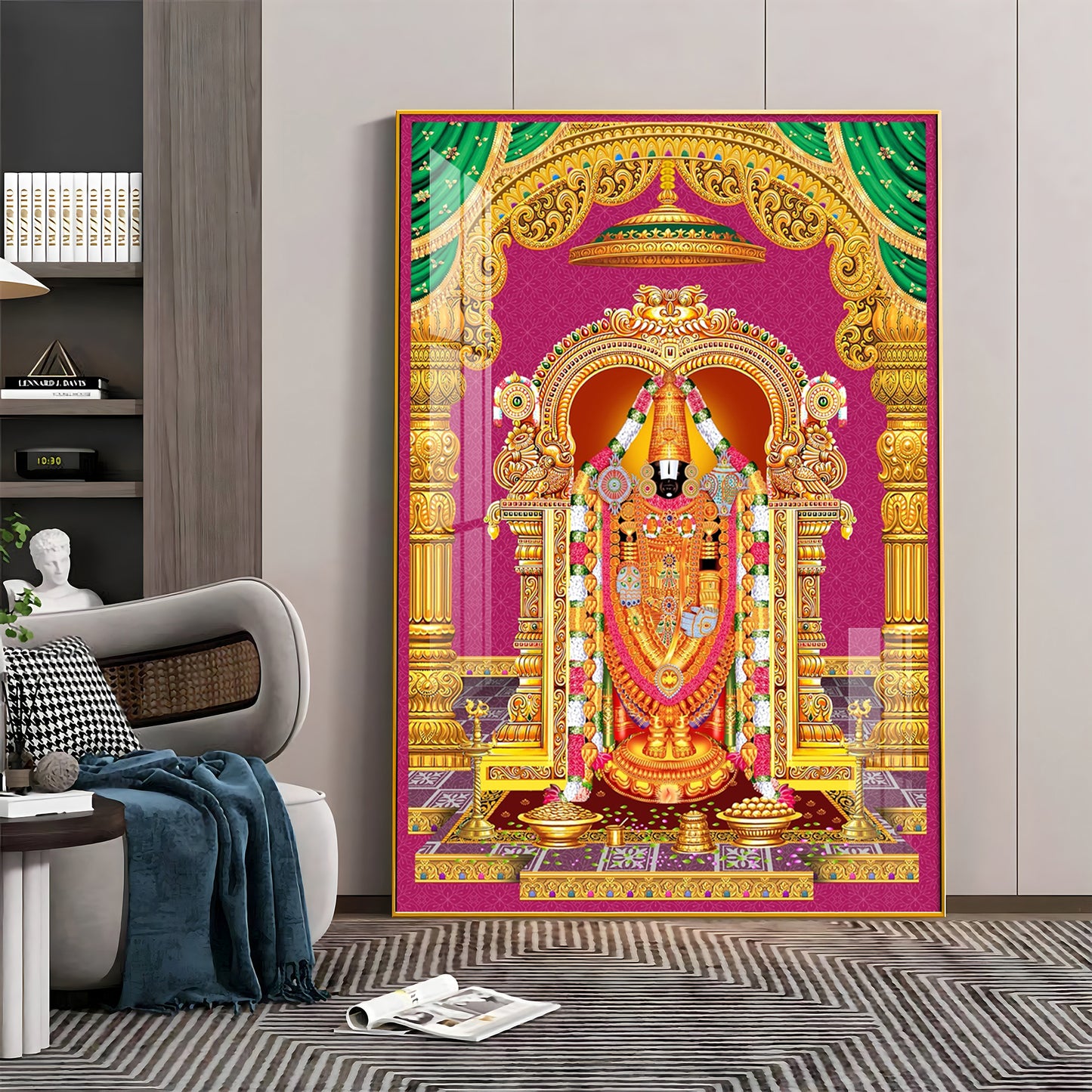 Sri Venkateswara Swamy Blessing Premium Acrylic Vertical Wall Art