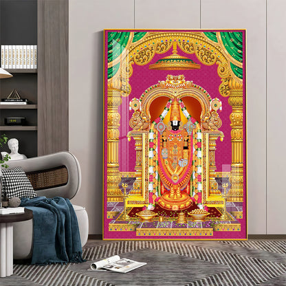 Sri Venkateswara Swamy Blessing Premium Acrylic Vertical Wall Art